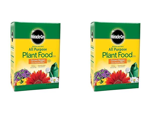Miracle-Gro Water Soluble All Purpose Plant Food 10 lbs - Pack of 2 for Thriving Plants