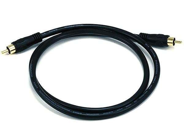 Monoprice 102743 75 Ohm Digital Coaxial RCA Cable - High-Quality Audio/Video Connection