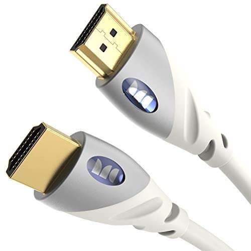 Monster 4K HDMI Cable with Ethernet - 24K Gold Contacts, V-Grip, 4FT for PS3 & Monitors