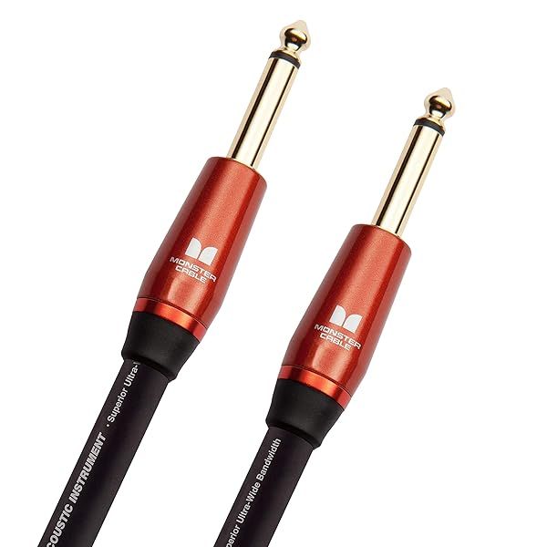 Monster Prolink 21 ft Acoustic Instrument Cable - Straight to Straight Connection for Superior Sound Quality