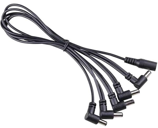 Buy Mooer PDC5A Multi DC Power Cable with 5 Right Angle Connectors - Perfect for Musicians!