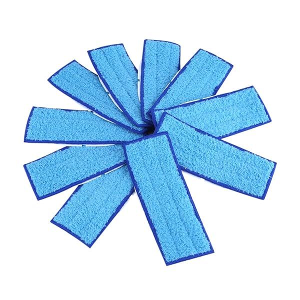 10 Pcs Washable Mopping Pads for 240/241 - Durable Wet & Dry Cleaning Solution (Blue)