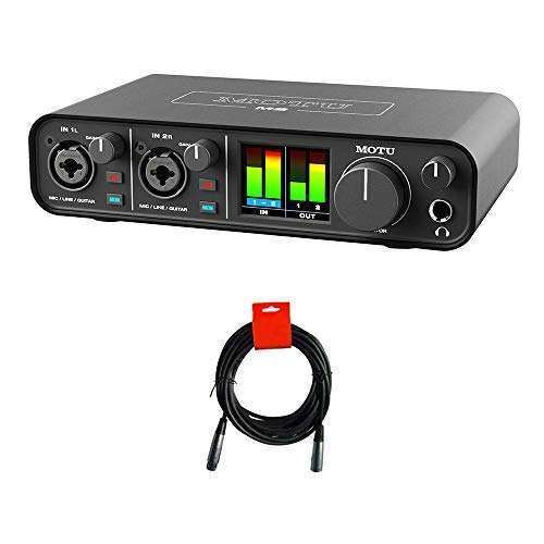 Buy Motu M2 USB-C Audio Interface Bundle with XLR-XLR Cable - Best Sound Quality!