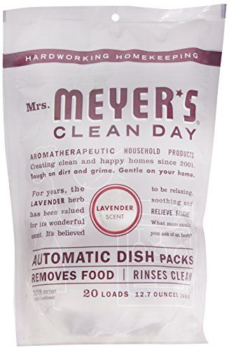 Mrs. Meyer's Clean Day Automatic Dish Packs - 20 Count, 12.7 Oz | Eco-Friendly & Effective Cleaning Solution
