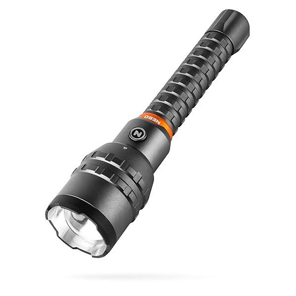 NEBO 12000 Rechargeable Flashlight: 2x Zoom, 5 Modes, Waterproof, & Power Bank for Camping & Everyday Carry