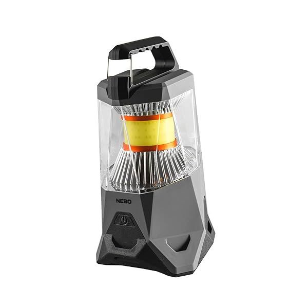 NEBO Galileo Lantern: Powerful, Rechargeable & Water-Resistant with 5 Light Modes - Durable Black Power Bank