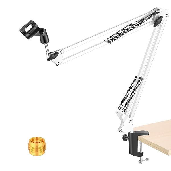 NEEWER Adjustable Microphone Boom Arm Stand for Blue Yeti & Snowball - Perfect for Broadcasting & Voice-Over (Max Load 1 KG)