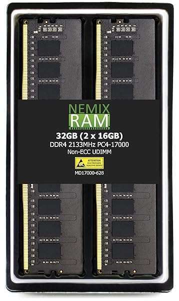 Buy NEMIX 32GB DDR4 2133MHz RAM Kit (2x16GB) - High-Performance Non-ECC Desktop Memory
