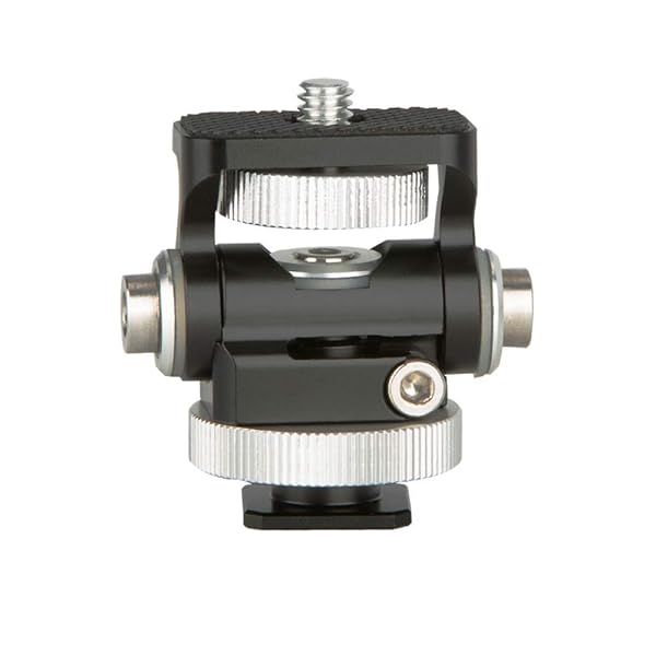 Upgrade Your Filmmaking: NICEYRIG Hot Shoe Mount for 5-7 Inch Monitors - Swivel & Tilt for DSLR & Gimbal Stabilizers