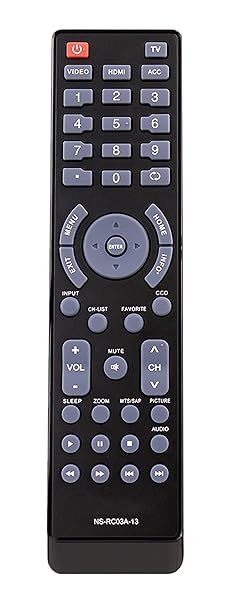 NS-RC03A-13 Remote Control Replacement for Insignia TVs - Compatible with NS-32L120A13, NS-40L240A13 & More