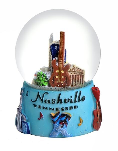 Shop Nashville in Color 65mm Snow Globe - Perfect Souvenir & Gift Idea!