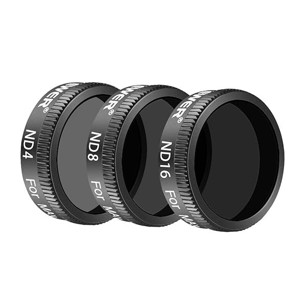 Neewer DJI Mavic Air Lens Filter Kit: 3 Pro ND Filters (ND4, ND8, ND16) - Multi-Coated Waterproof Optical Glass