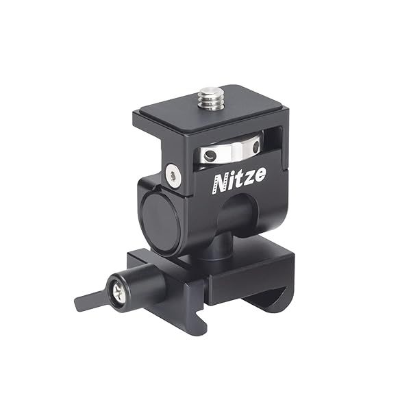 Adjustable Nitze Field Monitor Mount with NATO Clamp - Low Profile Swivel & Tilt Holder N54-F2