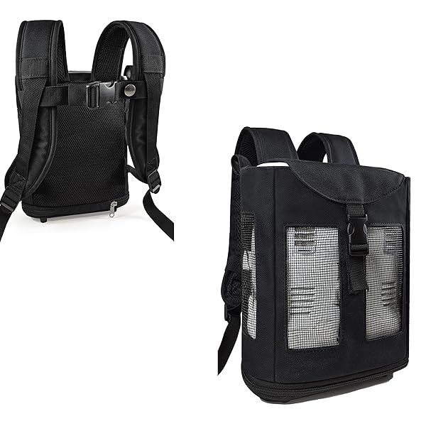 Ultra Lightweight O2TOTES Backpack for Inogen One G3 - Patented Design, Only 14 Ounces!
