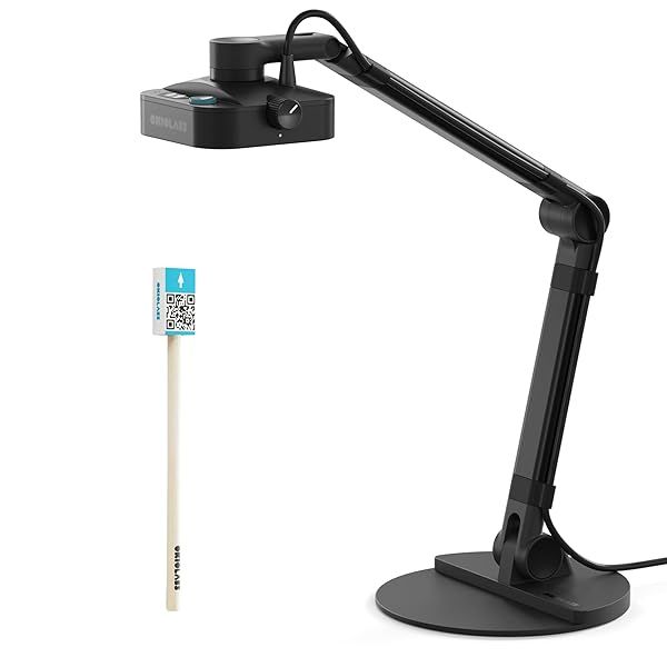 OKIOLABS X1 4K Ultra HD Document Camera & Webcam - Dual-Mode, LED Light, Autofocus, Compatible with Zoom & Teams