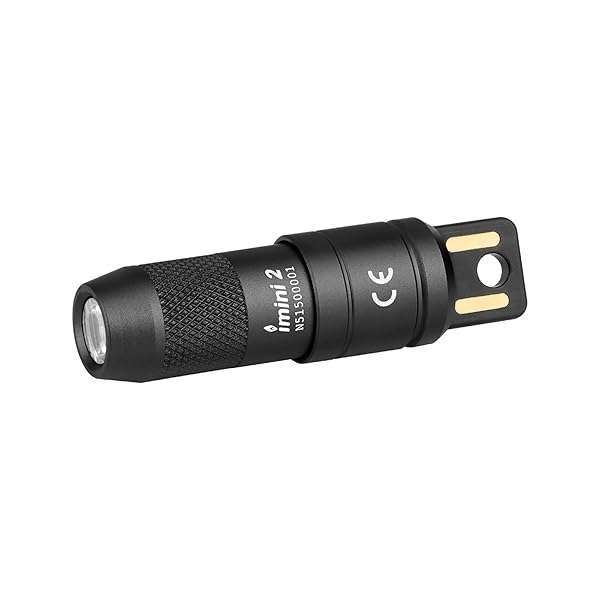 OLIGHT iMini 2 EDC Keychain Flashlight: 50 Lumens Compact LED Light for Everyday Carry & Emergencies