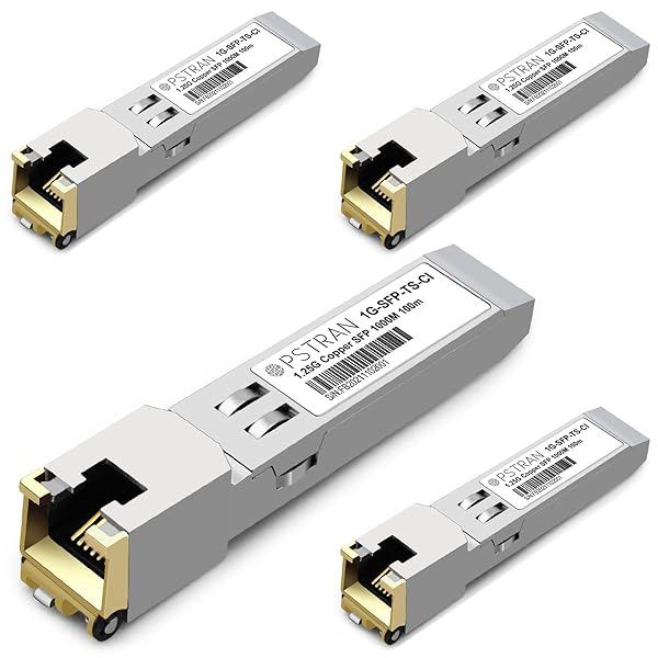 OPSTRAN 1000BASE-T SFP RJ45 Copper Transceiver Module - Cisco Compatible 4 Pack for 100m Cat5e/6