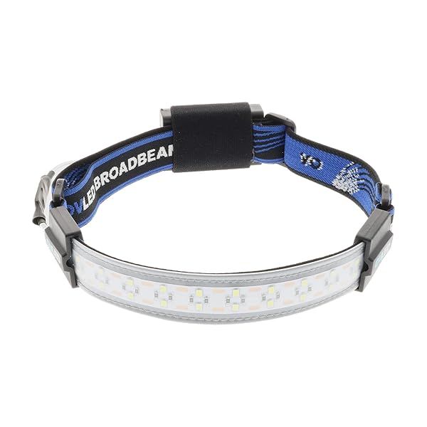 Liteband OVLED 300 Lumens LED Headlamp - Best Hands-Free Light for Running, Camping & Mechanics - AAA Battery Powered, Blue