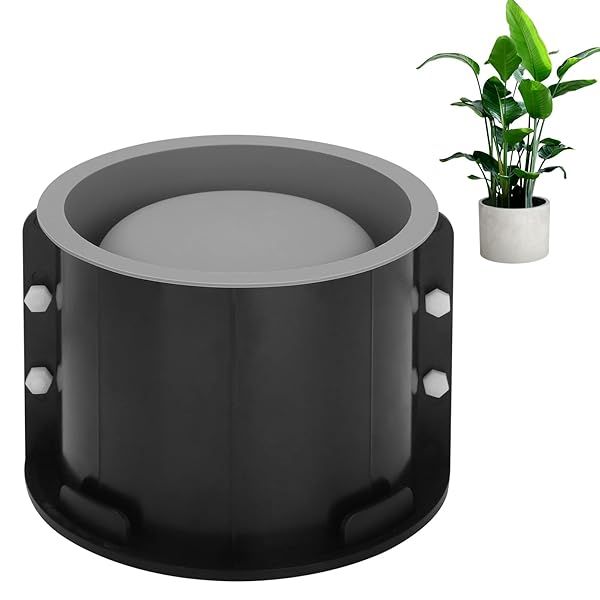 Osilifen 7-Inch Round Silicone Planter Mold for DIY Concrete Flower Pots - Perfect for Crafting!