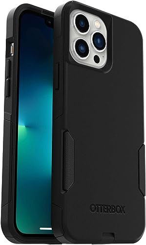 OtterBox iPhone 13 Pro Max &amp; iPhone 12 Pro Max Commuter Series Case - BLACK, slim &amp; tough, pocket-friendly, with port protection
