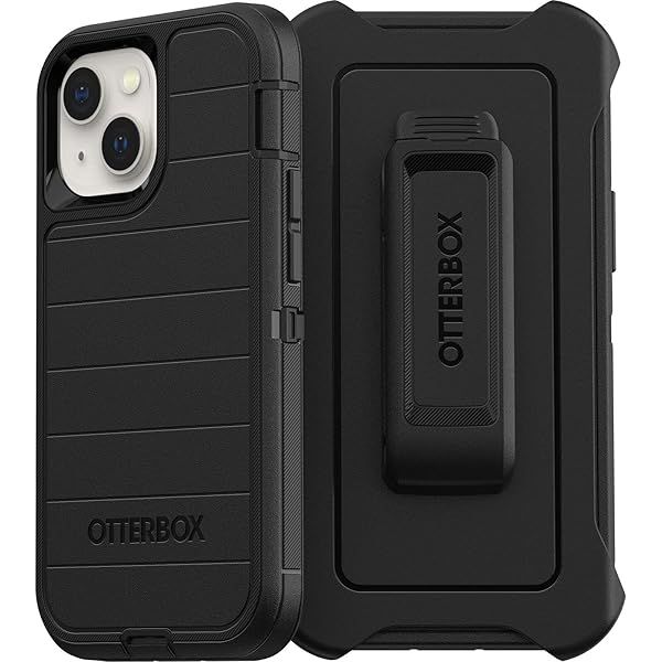 OtterBox Defender Series Case for iPhone 13 Mini & 12 Mini - Rugged, Durable, Black with Holster Clip & Kickstand