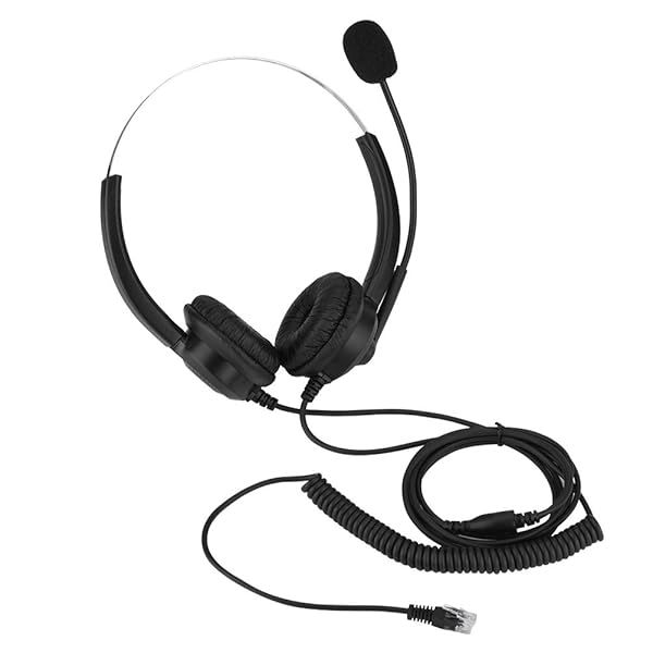 Best Over-Ear Noise Cancelling Headphones with Mic for Skype & Call Center - 3.5mm Wired Headset for Office & Video Conferencing