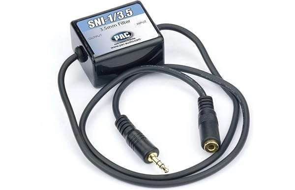 PAC SNI-1/3.5 Ground Loop Noise Isolator for iPod, Zune, iRiver & More - Black