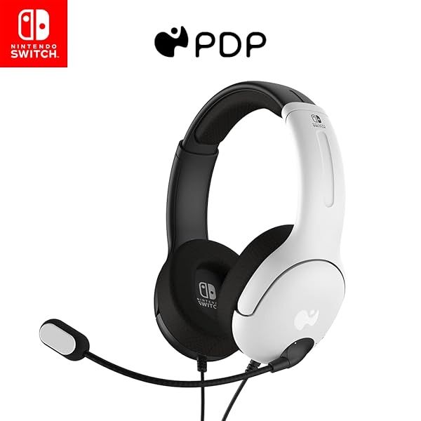 Buy PDP Gaming AIRLITE Stereo Headset for Nintendo Switch - Lightweight, Noise Cancelling Mic, Comfortable On-Ear Design