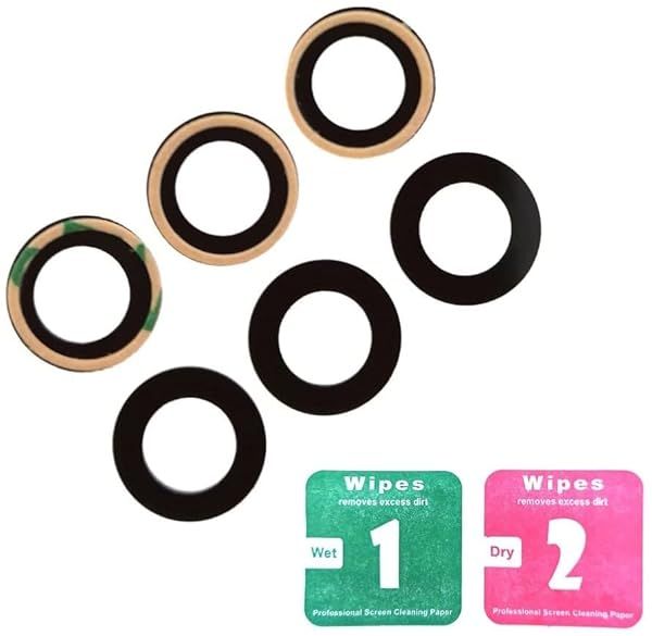 PHONSUN iPhone 7/8 Rear Camera Lens Glass Replacement - 3 Pack with Adhesive