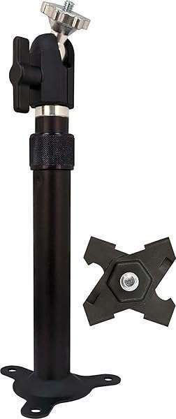 Panavise 883-T Dual Option Telescoping Mount: Versatile Black Mount for Precision Work