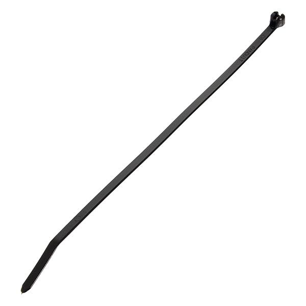 Panduit BT4S-M0 Cable Ties - 15.1-Inch Black Nylon 6.6, Metal Barb, Weather Resistant, 1,000-Pack