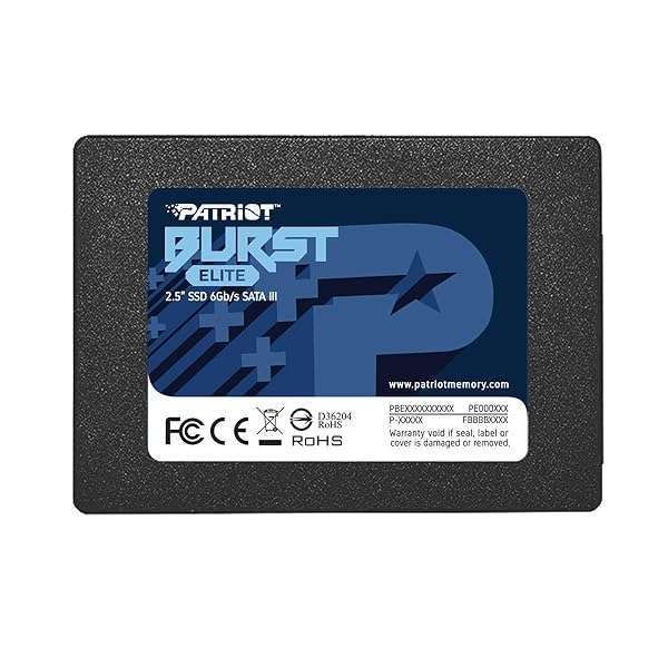"Patriot Burst Elite 960GB SATA 3 SSD - High-Speed 2.5" Solid State Drive for Enhanced Performance"