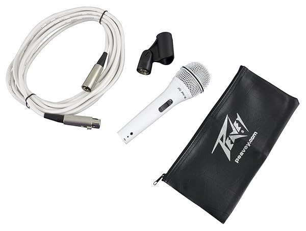 Peavey PVi 2 Dynamic Vocal Microphone: Cardioid, 20' XLR Cable, On/Off Switch - Perfect for Vocals!