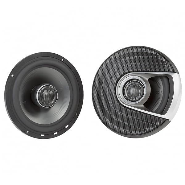 "Polk Audio MM652 6.5" Coaxial Speakers - Ultra-Marine Certified for Boats & Cars, 40-40kHz, Titanium Woofer & Terylene Tweeter"
