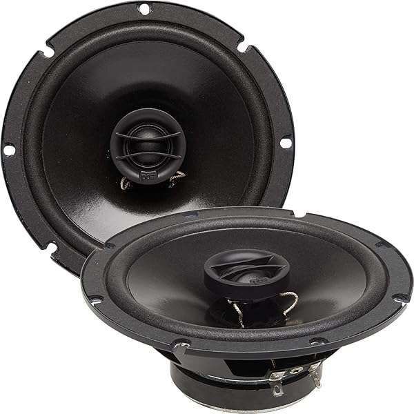 "Powerbass S-6502 6.5" Coaxial Speakers - High-Quality OEM Sound, Set of 2"