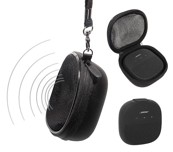 Protective Case for Bose SoundLink Micro: Sound-Through Design & Easy Carry Wrist Strap