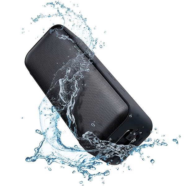 QFX BT-ZX1 Waterproof Bluetooth Speaker: 10W, 24-Hour Battery, Punchy Bass & Hands-Free Calling