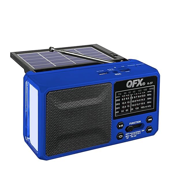 QFX R-37-BL 6-Band Bluetooth Solar Radio & LED Flashlight - 2021 Model Review