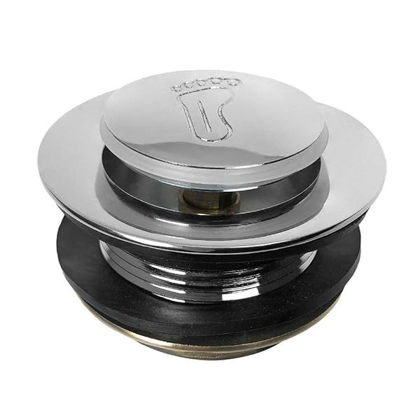 "QWORK Polished Chrome Bathtub Drain for 1-1/2" Shower & Tub - Durable & Stylish Solution"