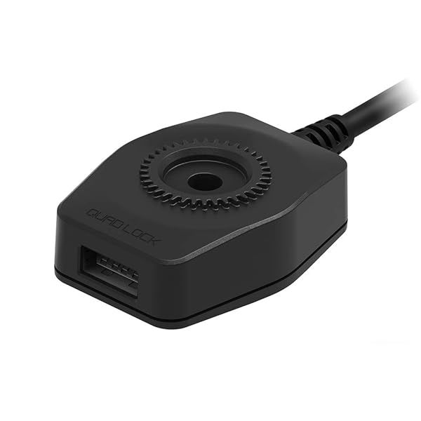 Quad Lock Motorcycle USB Charger: Fast Charging for Your Ride | Durable & Reliable