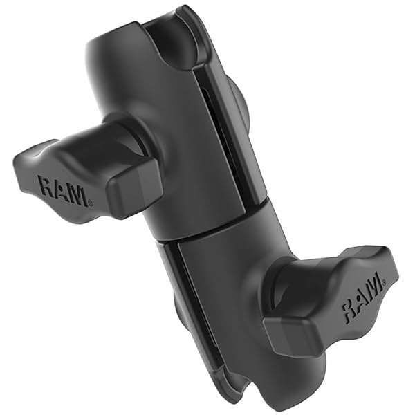 "RAM Mounts RAP-B-200-12U: Double Socket Swivel Arm for B Size 1" Ball - Durable & Versatile Mounting Solution"