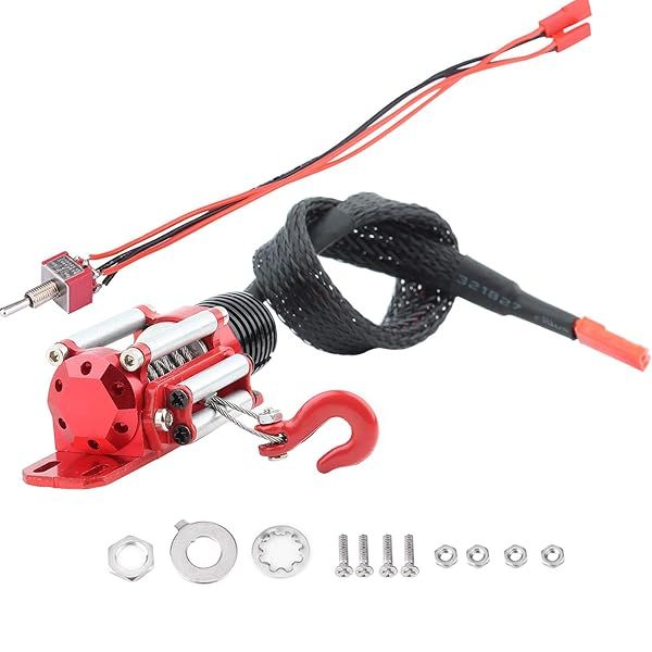 Top 1/10 Scale RC Car Winch Controller - Simulated Toy Winch for RC Crawlers