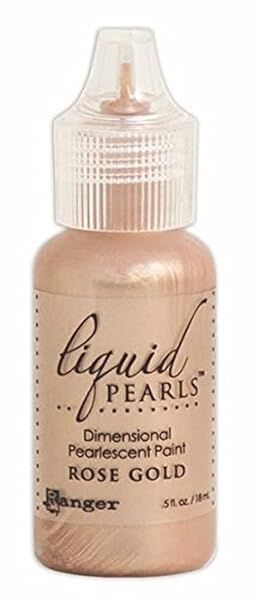 Ranger Rose Gold Liquid Pearls 0.5 oz - Perfect for Crafting & DIY Projects