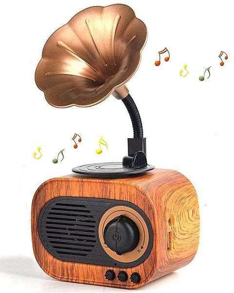 Retro Wireless Speaker: Portable Vintage Design with Loud Stereo Sound & Built-in Mic for Home, Party & Outdoor Use