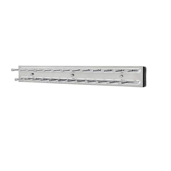 "Rev-A-Shelf 14" Pullout Tie & Belt Organizer - Chrome Storage Rack for 25 Ties | TRC-14CR"