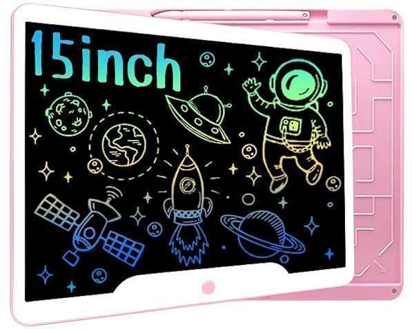 Richgv LCD Writing Tablet 15 Inch Electronic Graphics Tablets Doodle Pads Digital Ewriter, Portable Drawing Board for Kids and Adults at Home, School Office Business Handwriting Pad