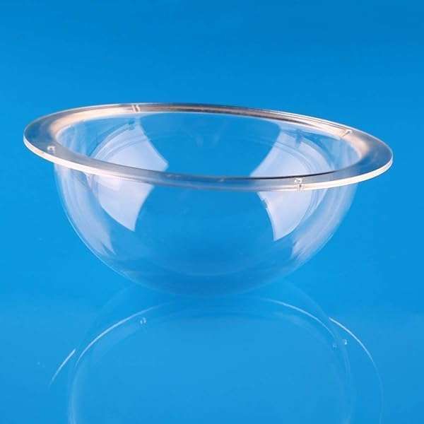 "3.15" Clear Acrylic Dome Camera Cover - 80mm CCTV Replacement with 4 Holes for Indoor/Outdoor Security"