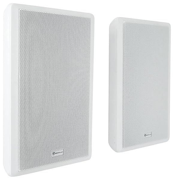 "Rockville Slim 70W 5.25" 70V Wall Speakers for Restaurants - High-Quality Sound & Design"