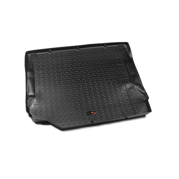 Rugged Ridge Floor Liner 12975.01 for 2007-2010 Jeep Wrangler JKU 4-Door - Durable Black Cargo Protection