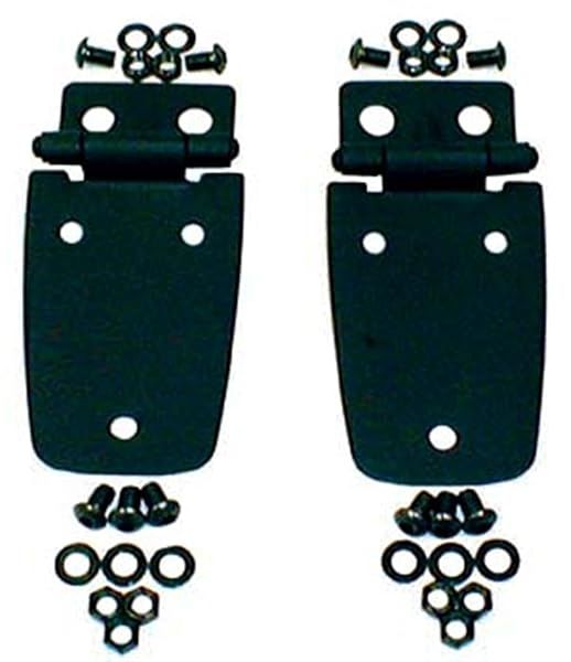 Rugged Ridge Hood Hinge Black 11205.02 for 1997-2006 Jeep Wrangler TJ - Durable Upgrade